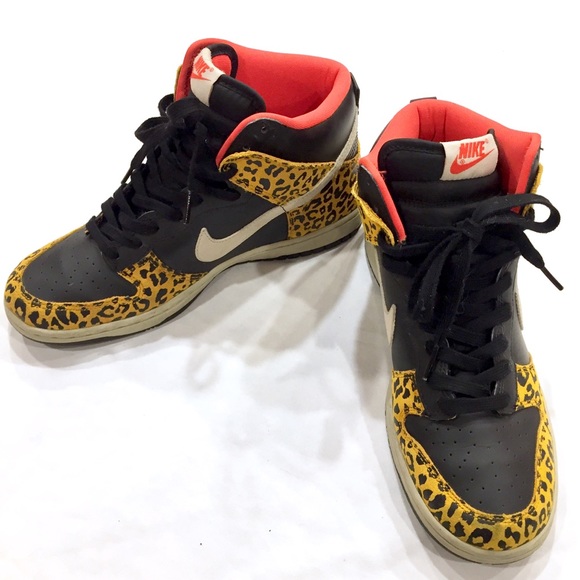 nike leopard print high tops